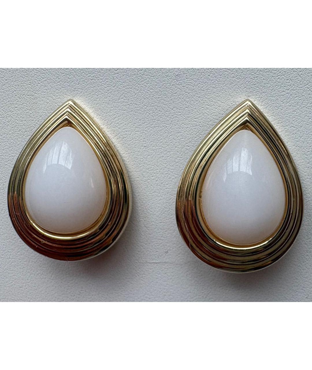 CHRISTIAN DIOR Золотые металлические клипсы, фото 6