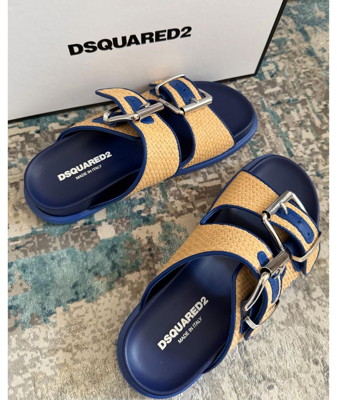DSQUARED2 Кожаные шлепанцы, фото 2