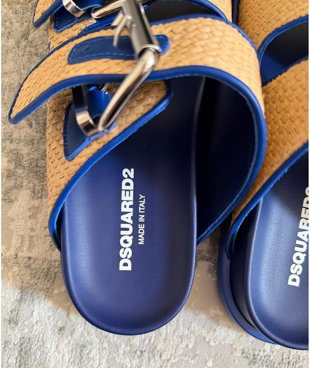 DSQUARED2 Кожаные шлепанцы, фото 3