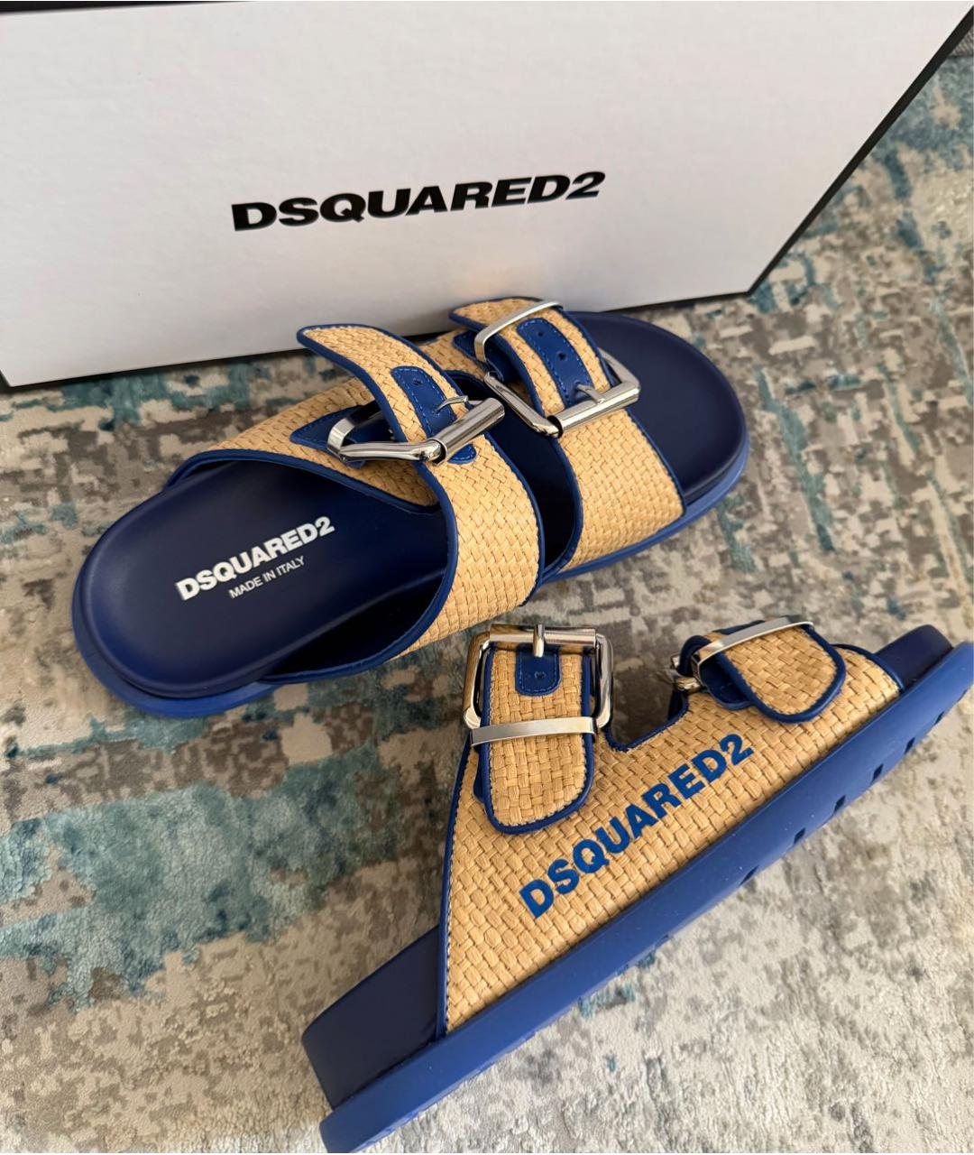 DSQUARED2 Кожаные шлепанцы, фото 7