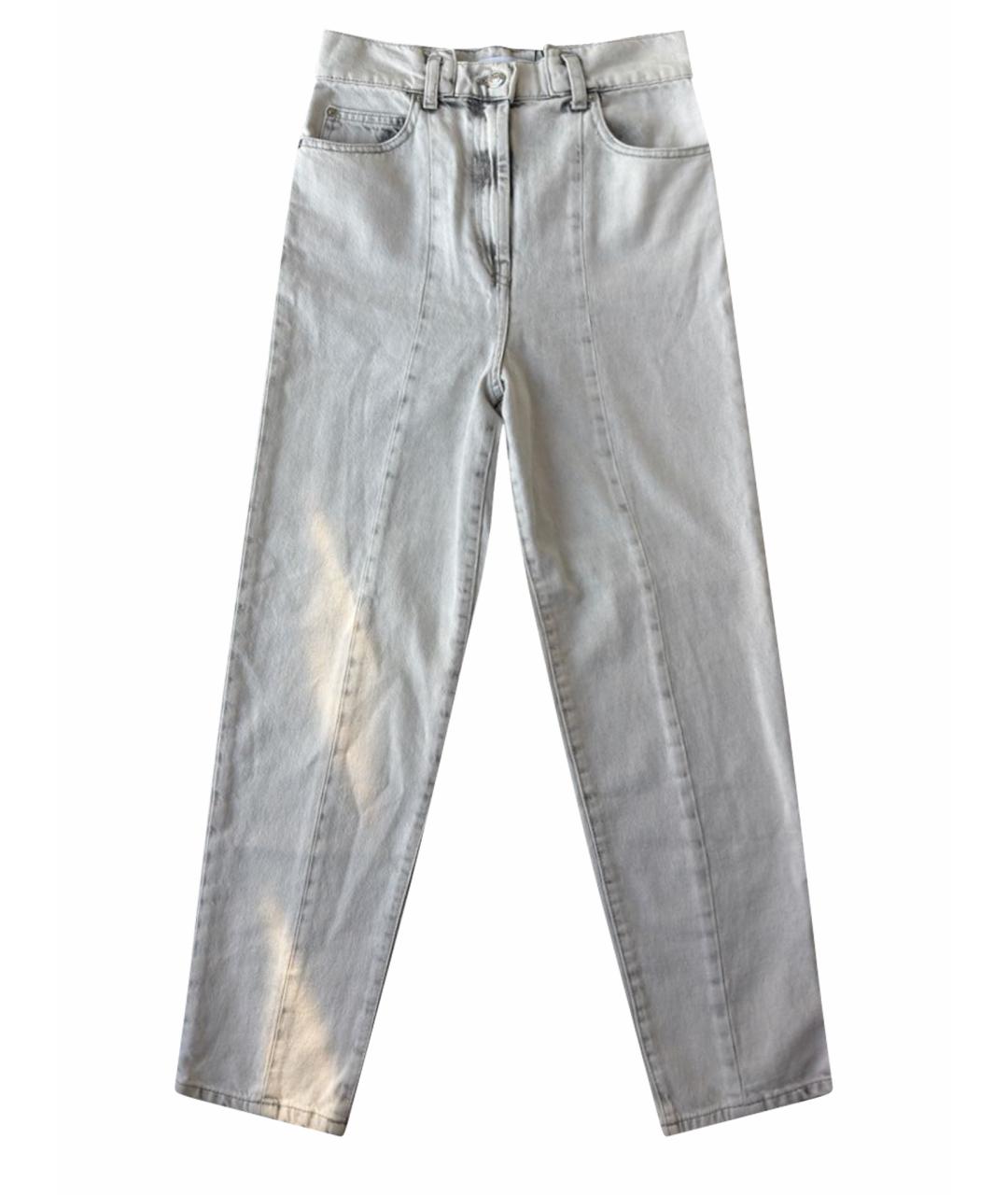 IRO Серые прямые джинсы, фото 1