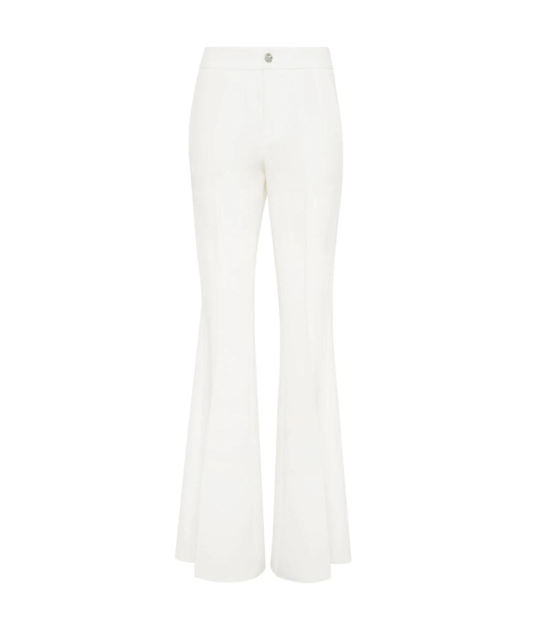 PHILIPP PLEIN Белые полиэстеровые брюки широкие, фото 1