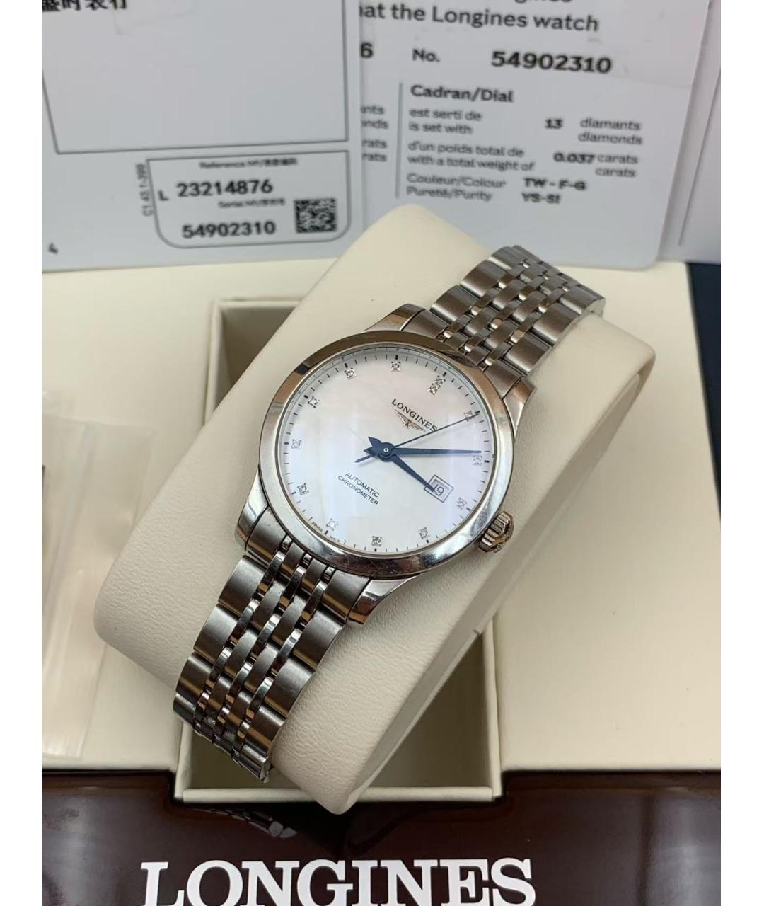 LONGINES Серебряные часы, фото 4