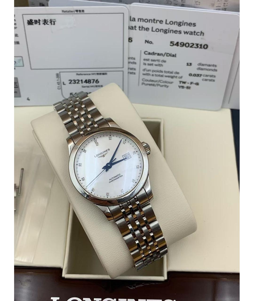 LONGINES Серебряные часы, фото 3