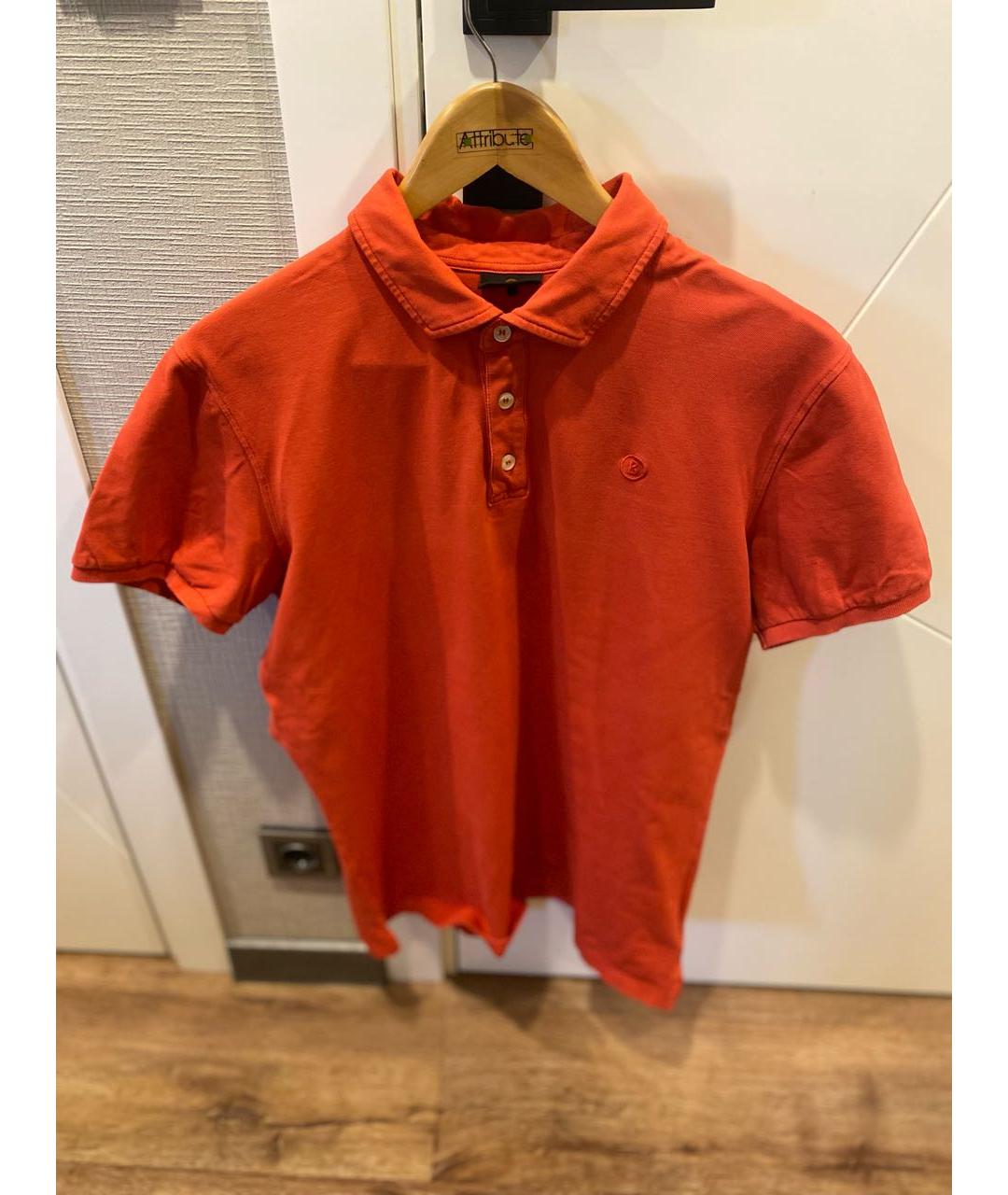 BOGNER Коралловое хлопко-эластановое поло с коротким рукавом, фото 9