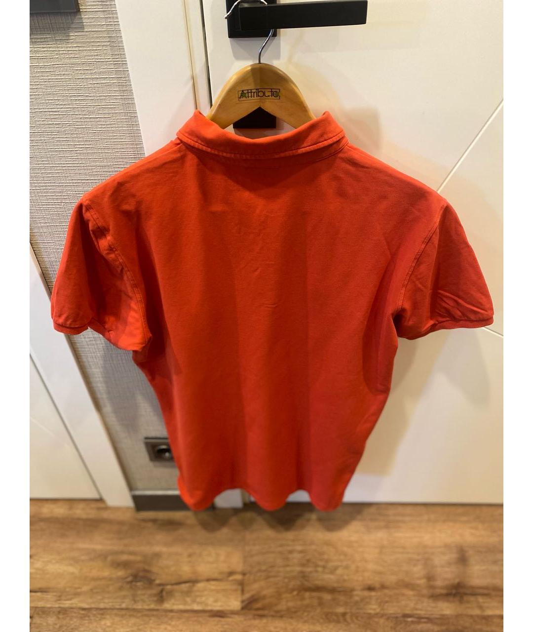 BOGNER Коралловое хлопко-эластановое поло с коротким рукавом, фото 2