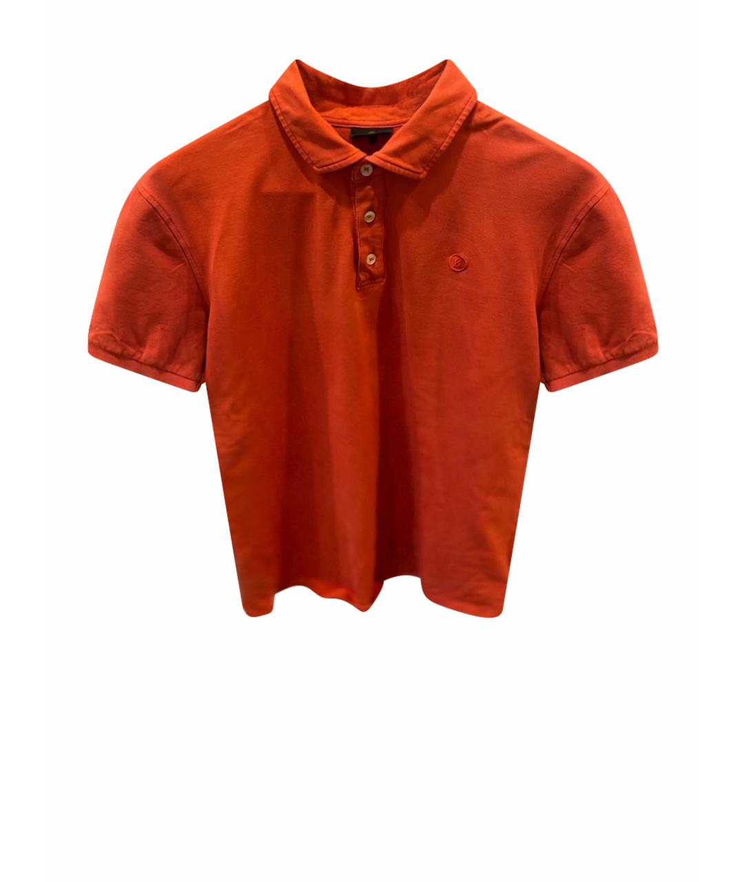 BOGNER Коралловое хлопко-эластановое поло с коротким рукавом, фото 1