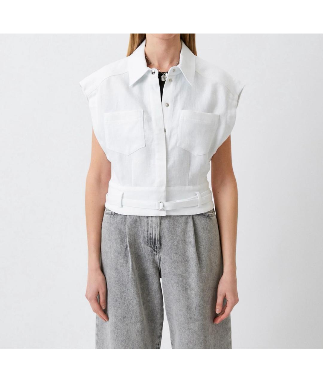 IRO Фиолетовый льняной жилет, фото 6