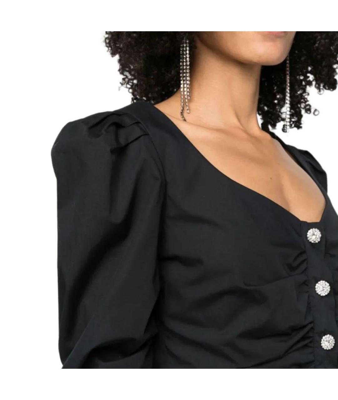 PHILIPP PLEIN Черная хлопковая блузы, фото 4