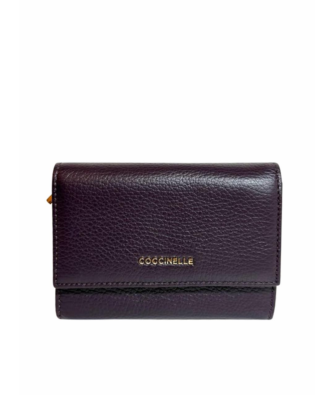COCCINELLE Фиолетовый кожаный кошелек, фото 1