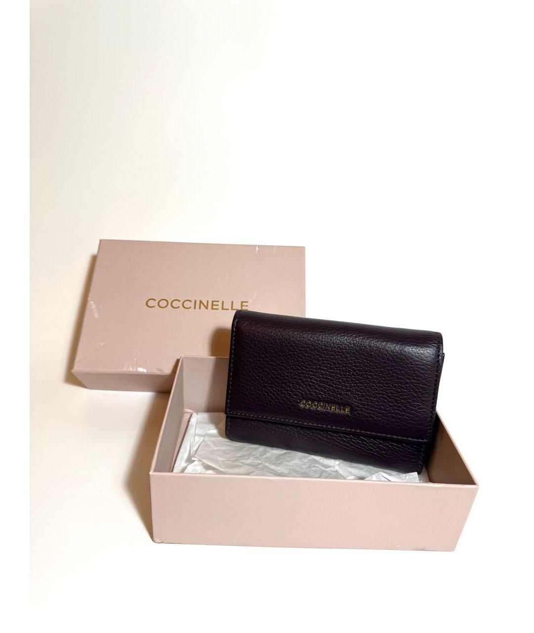 COCCINELLE Фиолетовый кожаный кошелек, фото 8