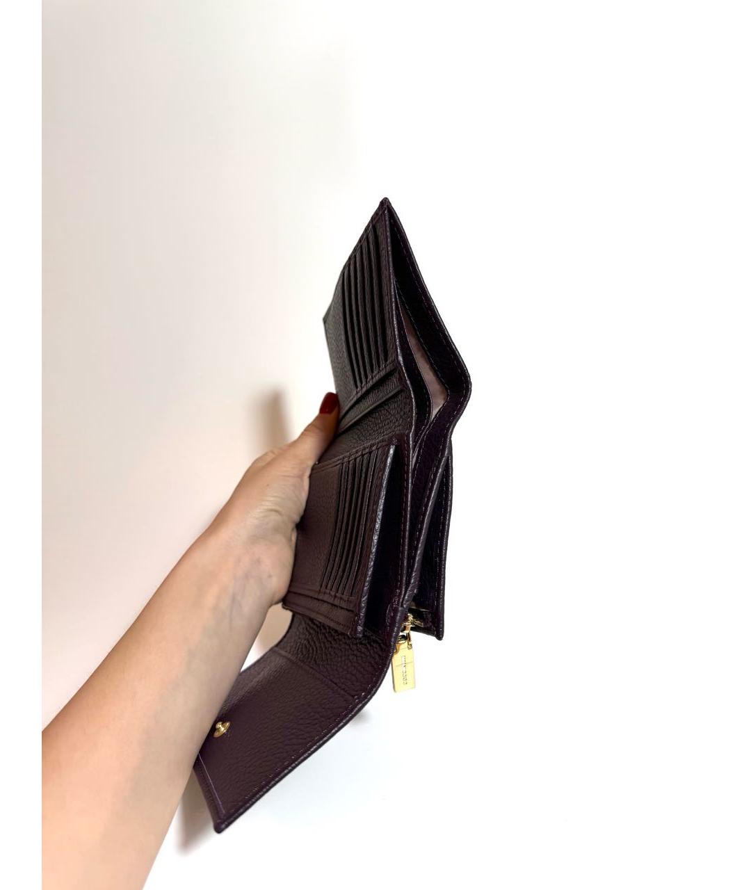 COCCINELLE Фиолетовый кожаный кошелек, фото 5