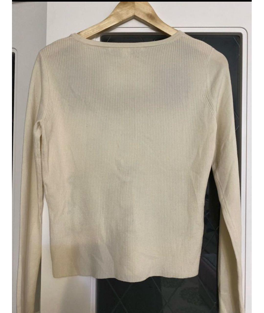 DIANE VON FURSTENBERG Бежевый шерстяной джемпер / свитер, фото 2