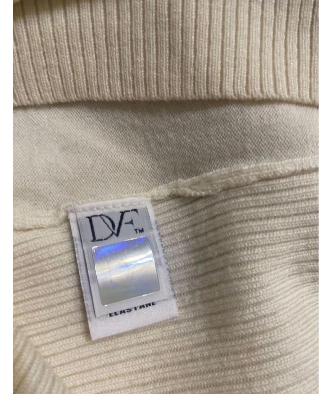 DIANE VON FURSTENBERG Бежевый шерстяной джемпер / свитер, фото 4