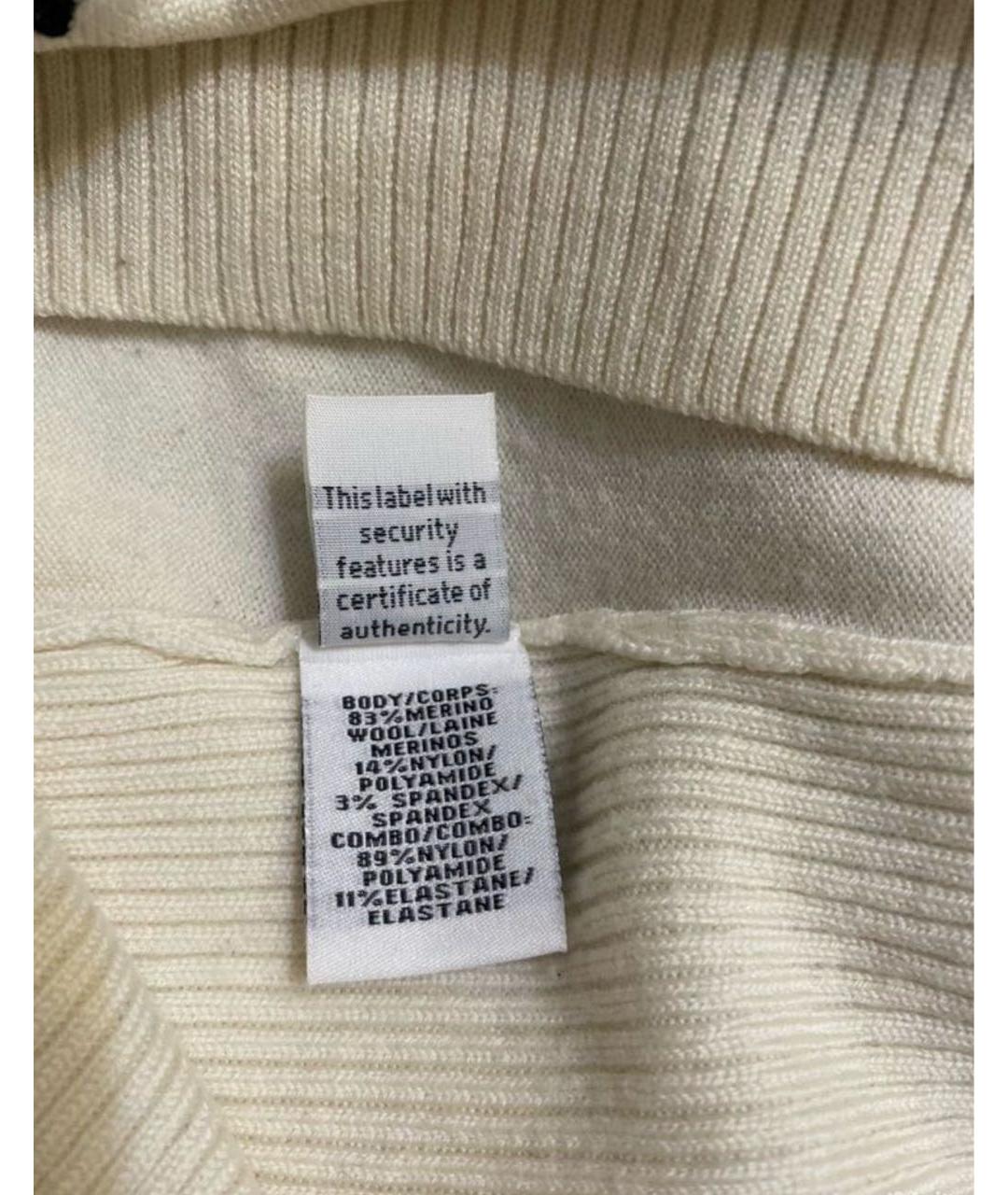 DIANE VON FURSTENBERG Бежевый шерстяной джемпер / свитер, фото 5