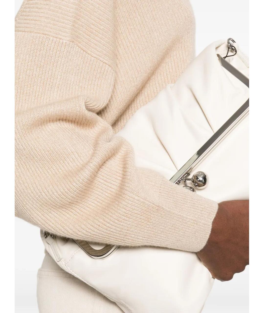 BRUNELLO CUCINELLI Бежевый кашемировый джемпер / свитер, фото 4