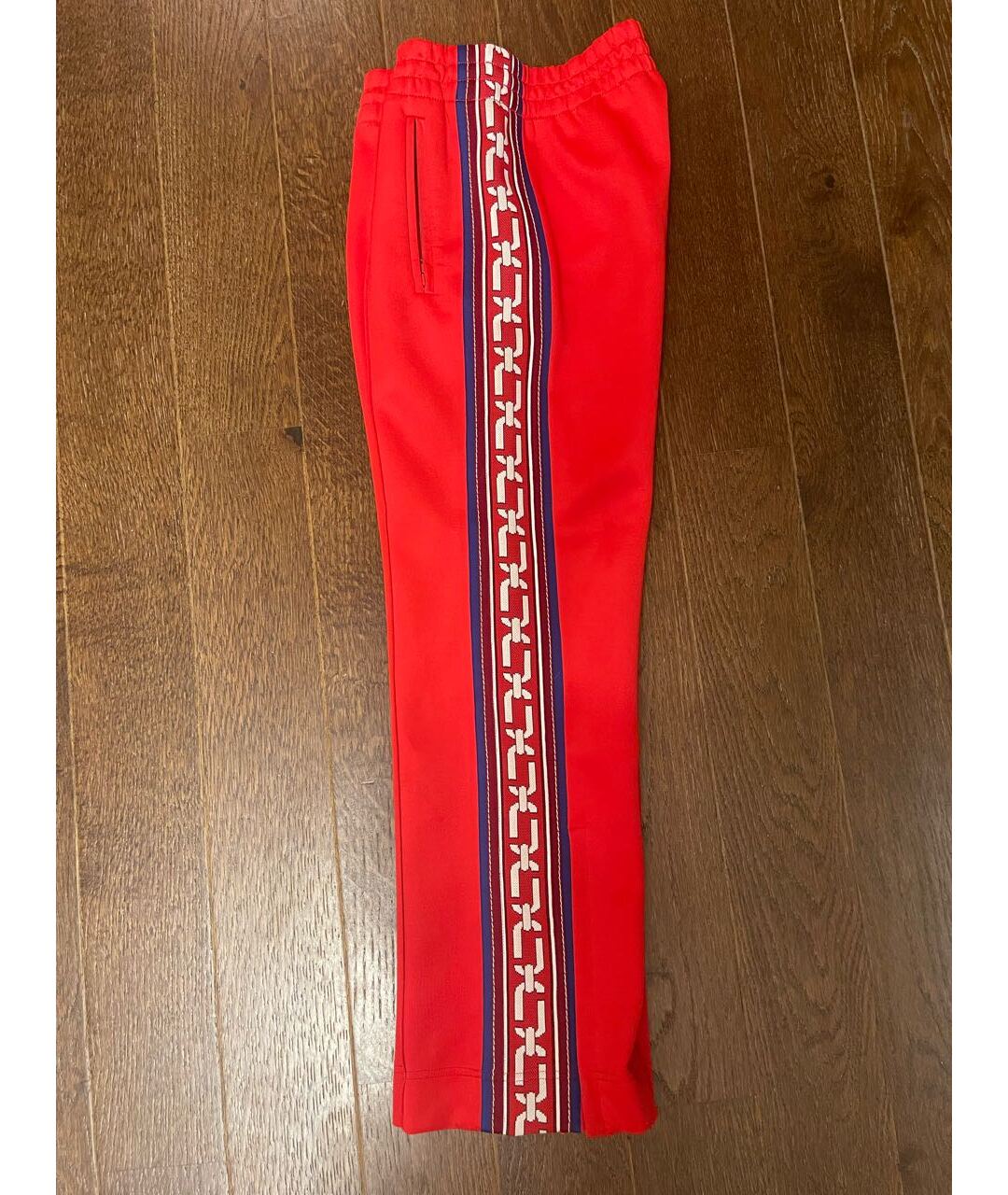 MARC JACOBS Красные полиэстеровые прямые брюки, фото 2
