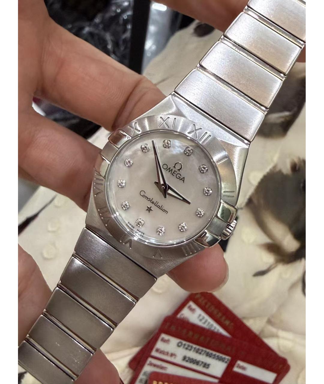 OMEGA Серебряные часы, фото 3