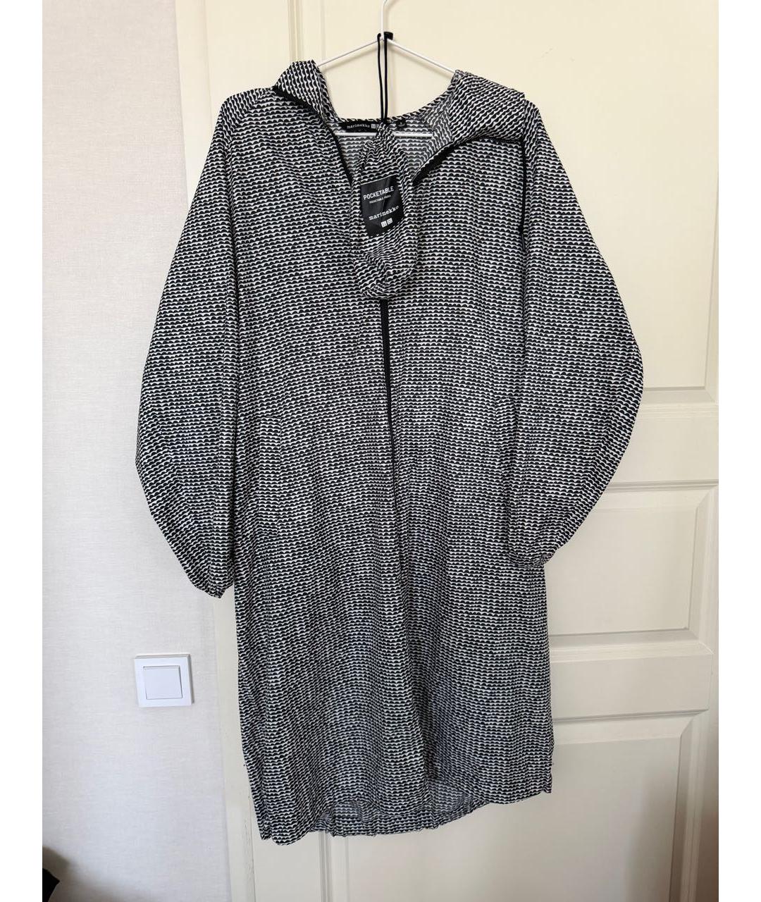 MARIMEKKO Черный полиэстеровый тренч/плащ, фото 9