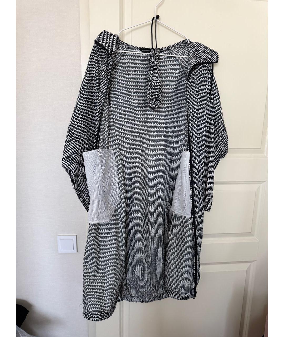 MARIMEKKO Черный полиэстеровый тренч/плащ, фото 8