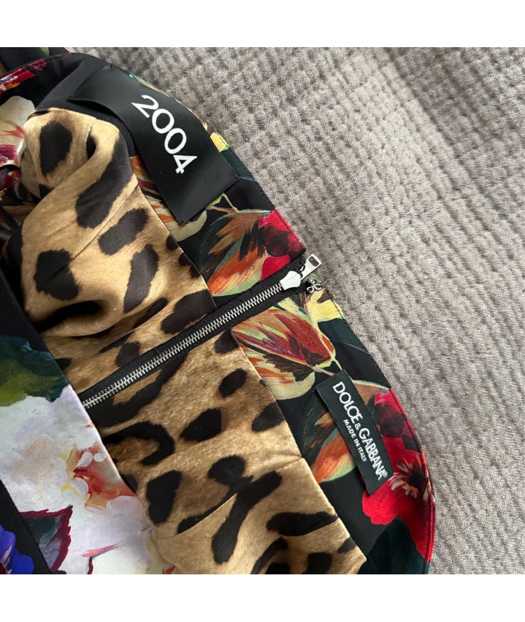 DOLCE&GABBANA Шелковая юбка миди, фото 3