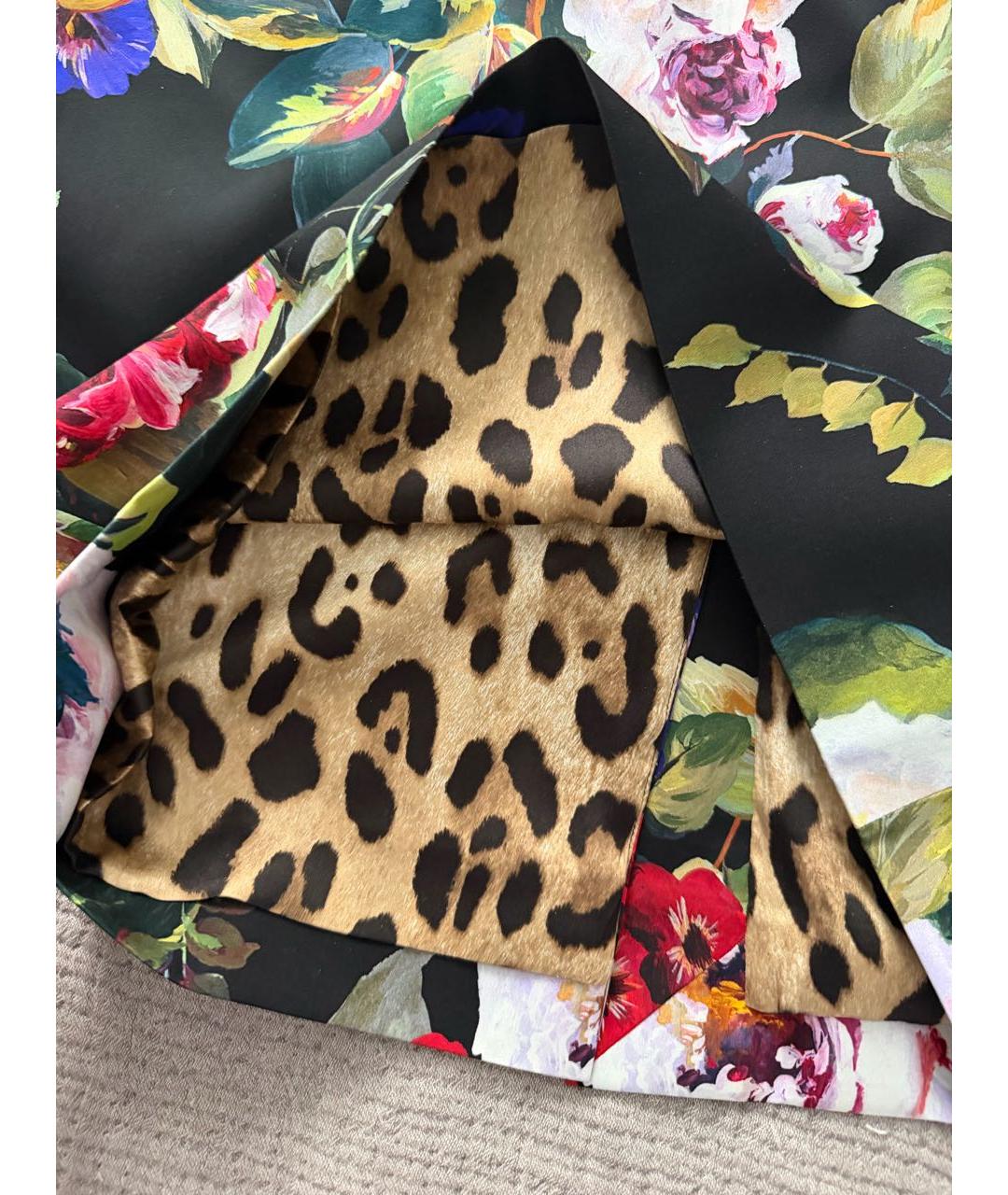 DOLCE&GABBANA Шелковая юбка миди, фото 4