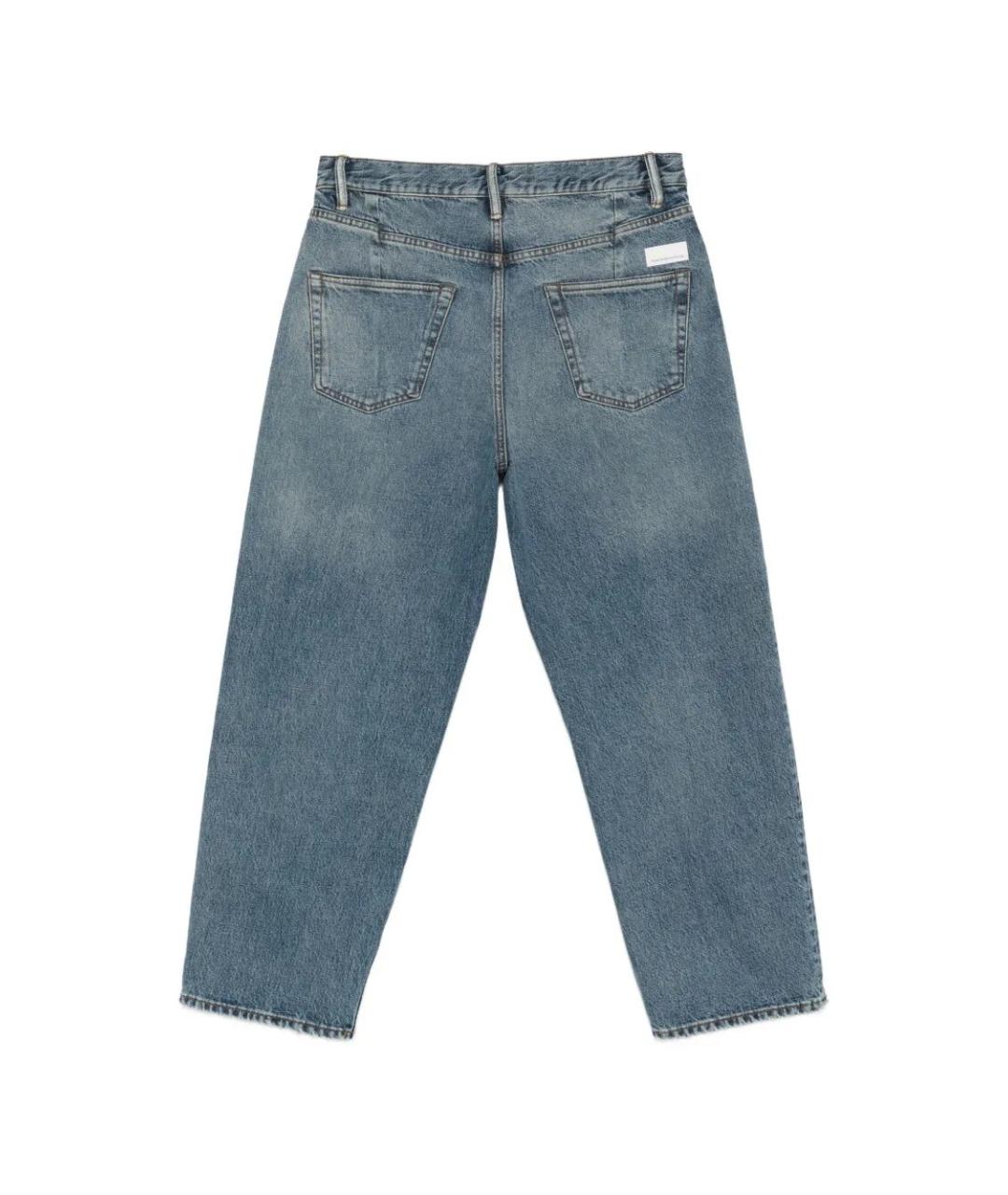 NINE IN THE MORNING Синие хлопковые прямые джинсы, фото 2