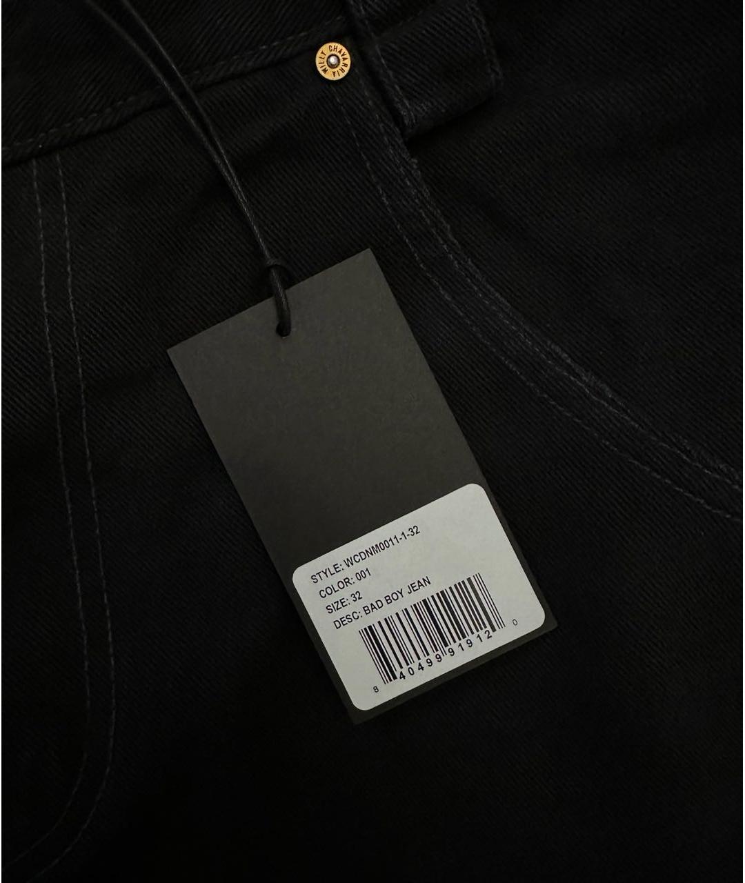 WILLY CHAVARRIA Черные хлопковые джинсы, фото 6