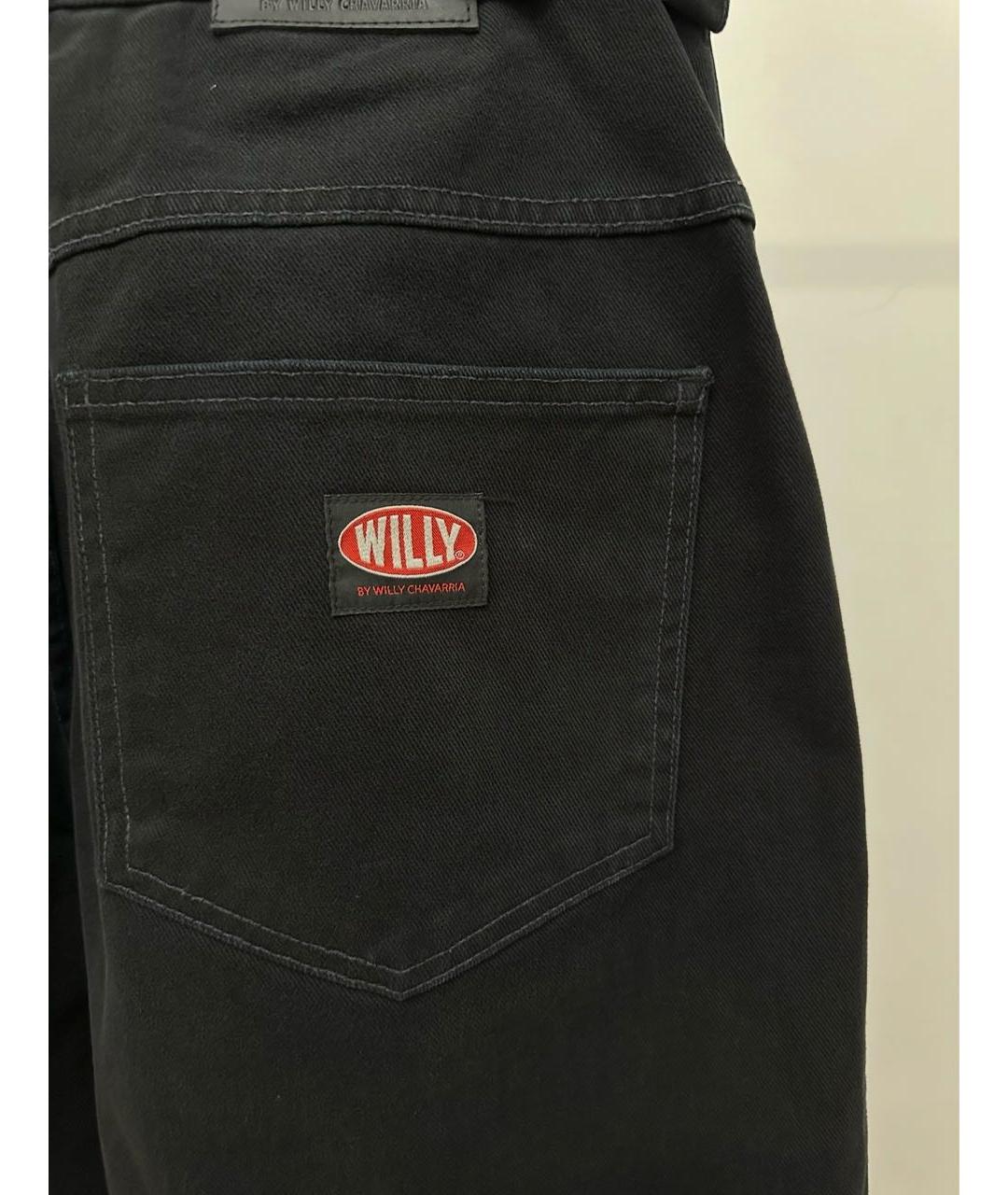 WILLY CHAVARRIA Черные хлопковые джинсы, фото 3