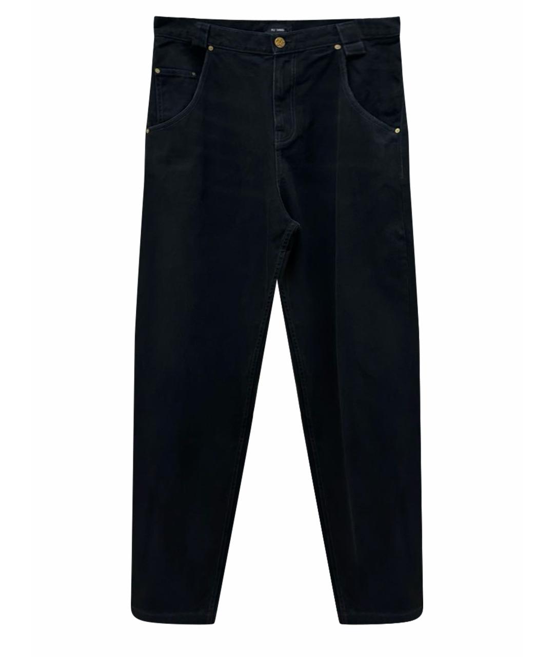 WILLY CHAVARRIA Черные хлопковые джинсы, фото 1