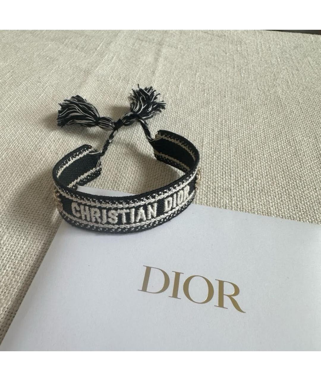 CHRISTIAN DIOR Черный браслет, фото 2