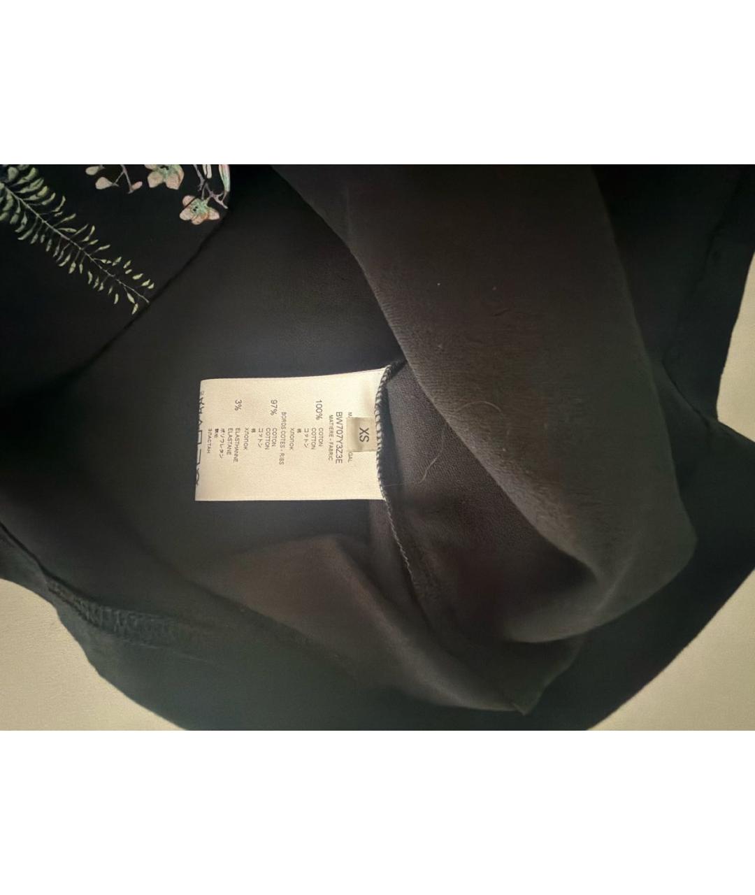 GIVENCHY Черная хлопко-эластановая футболка, фото 5