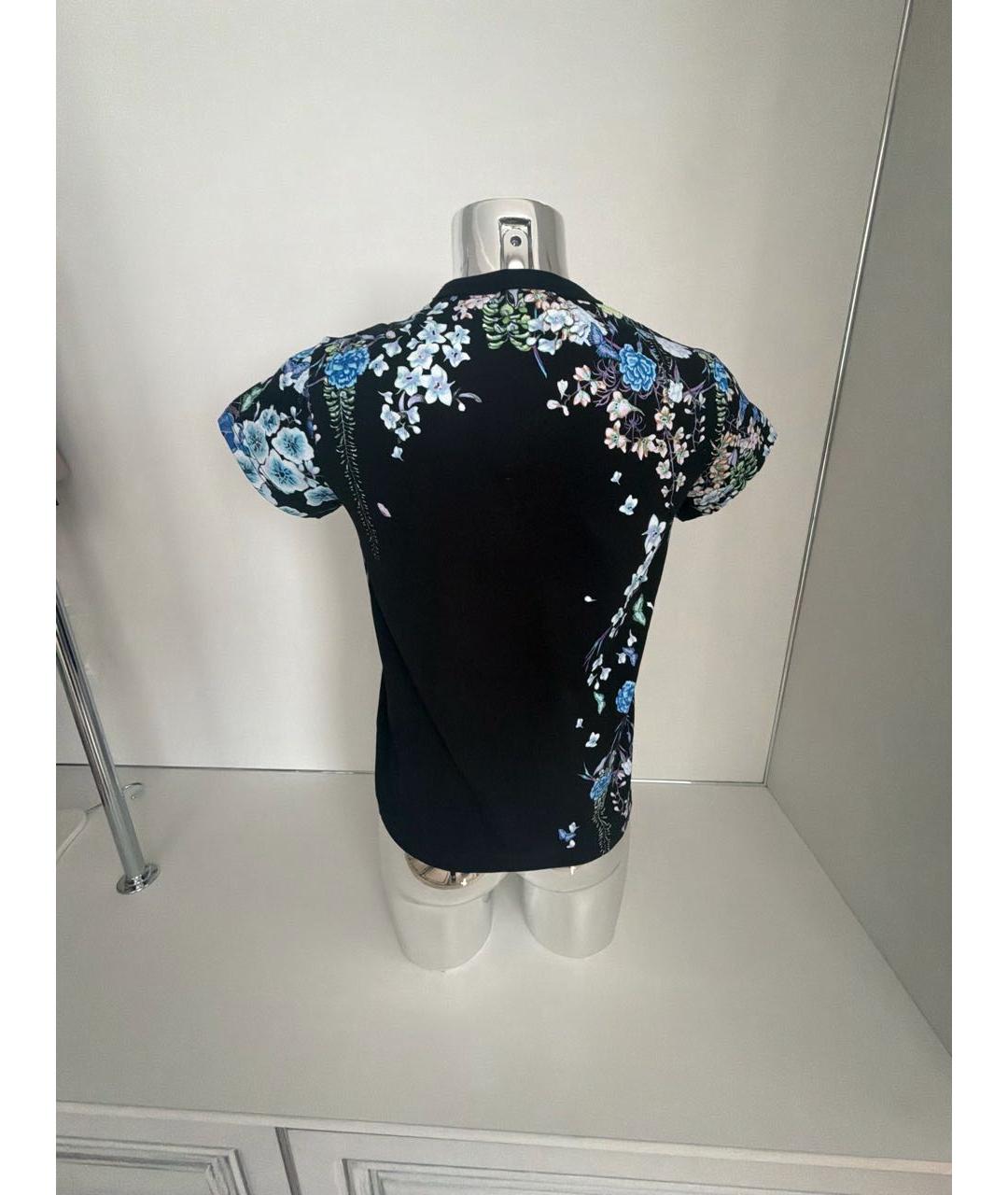 GIVENCHY Черная хлопко-эластановая футболка, фото 2