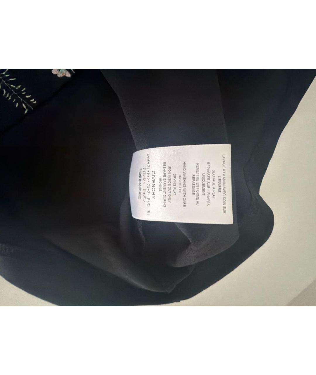 GIVENCHY Черная хлопко-эластановая футболка, фото 6