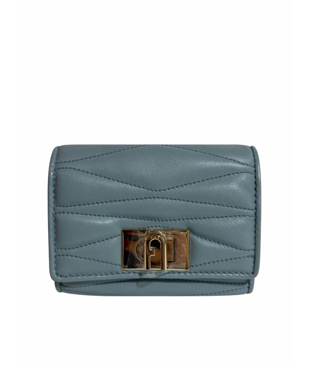 COCCINELLE Голубой кожаный кошелек, фото 1