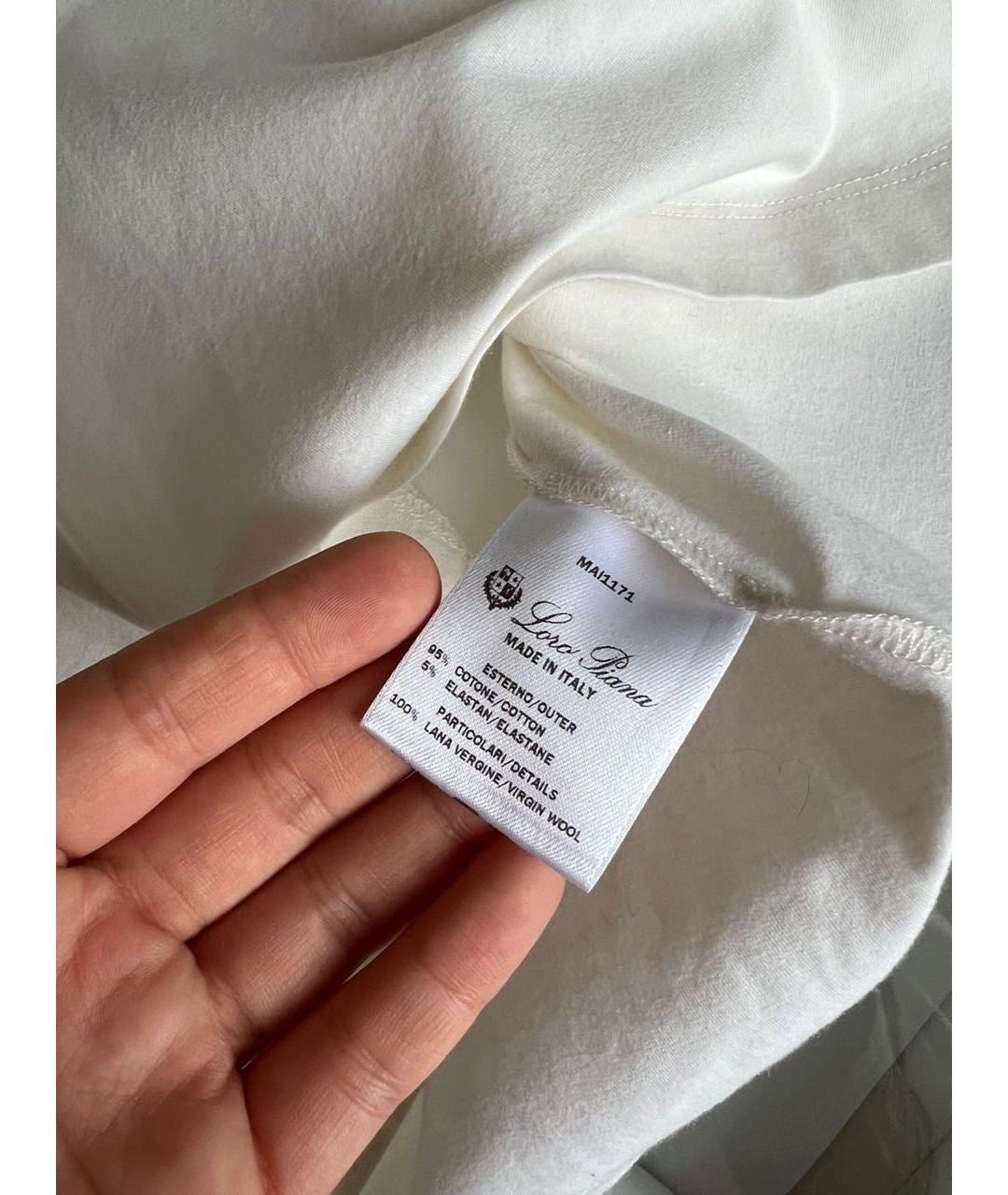 LORO PIANA Белая рубашка/блузка, фото 6