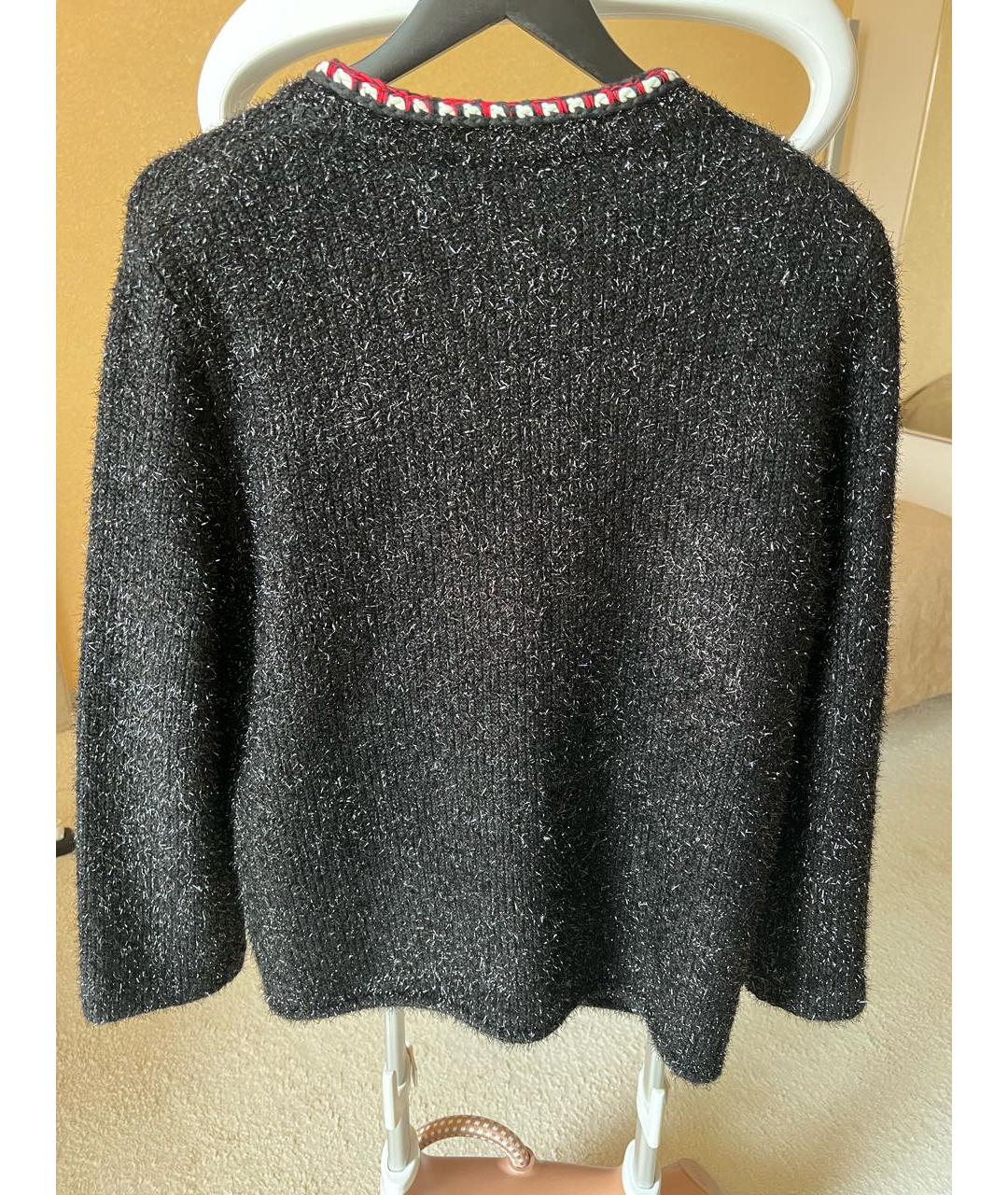 SELF-PORTRAIT Черный шерстяной кардиган, фото 2