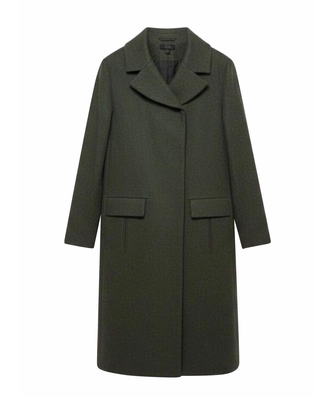 COS Зеленые шерстяное пальто, фото 1