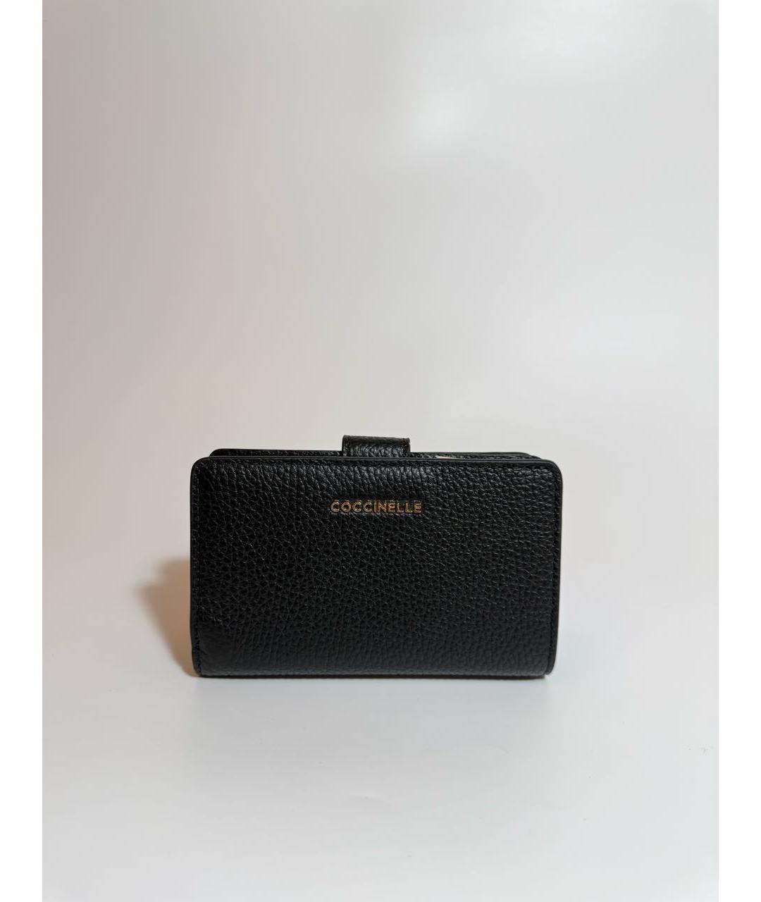 COCCINELLE Черный кожаный кошелек, фото 8