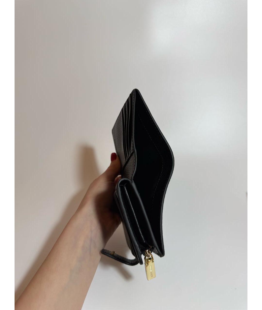 COCCINELLE Черный кожаный кошелек, фото 5