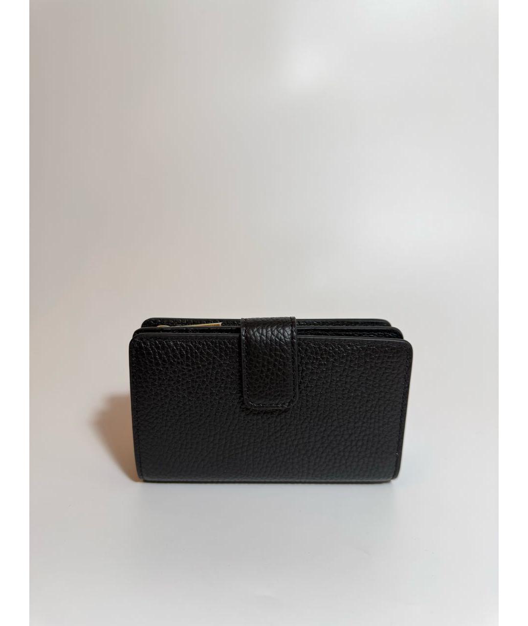 COCCINELLE Черный кожаный кошелек, фото 2
