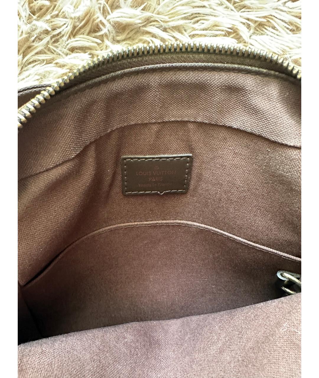 LOUIS VUITTON Коричневая сумка на плечо из искусственной кожи, фото 7
