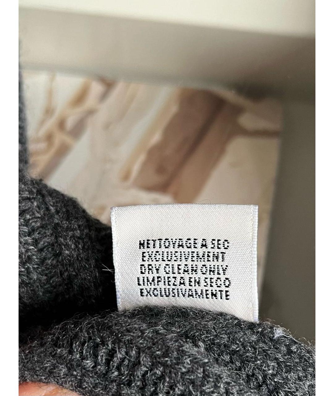 HERMES Антрацитовый кашемировый джемпер / свитер, фото 8