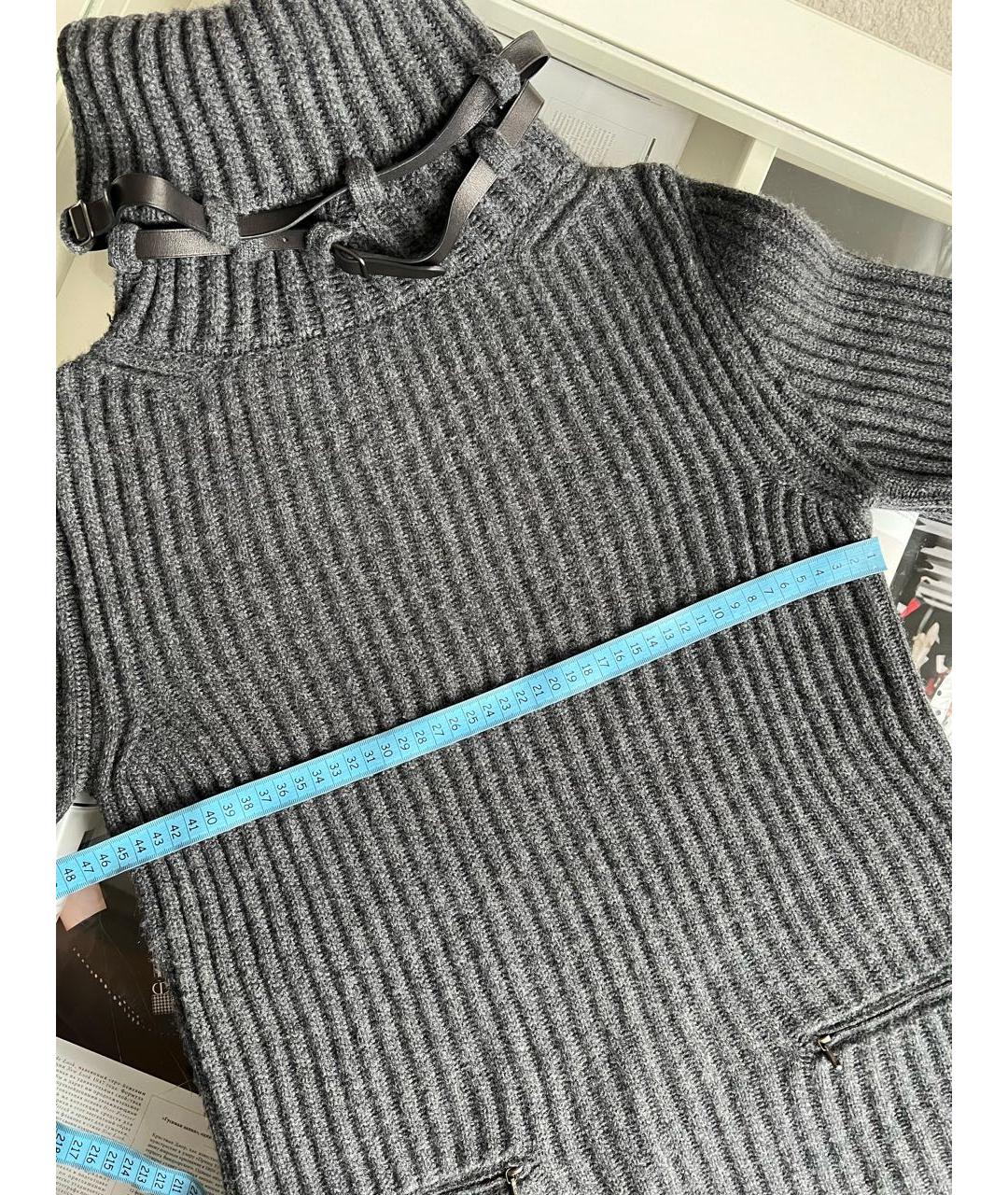 HERMES Антрацитовый кашемировый джемпер / свитер, фото 6