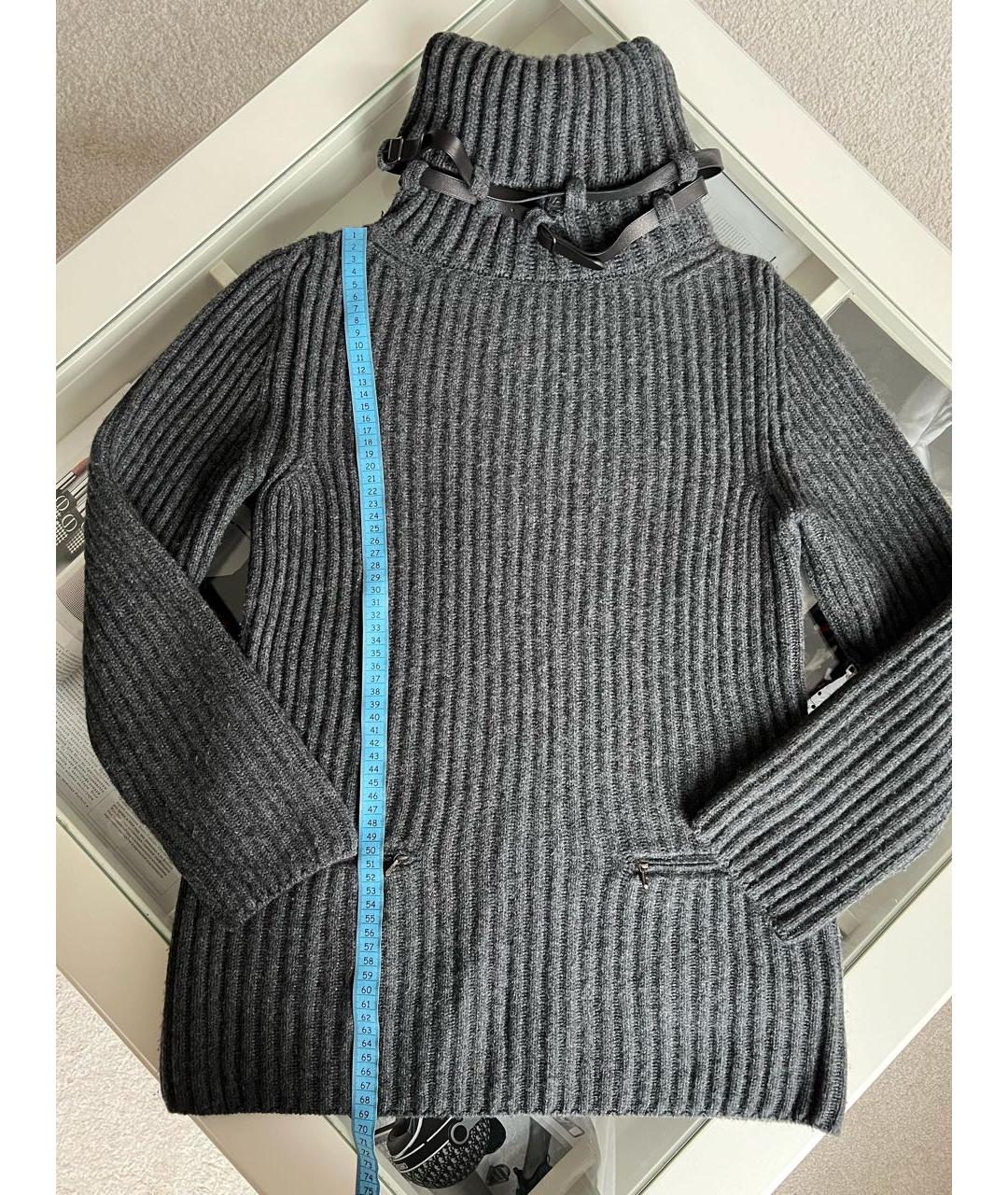 HERMES Антрацитовый кашемировый джемпер / свитер, фото 5