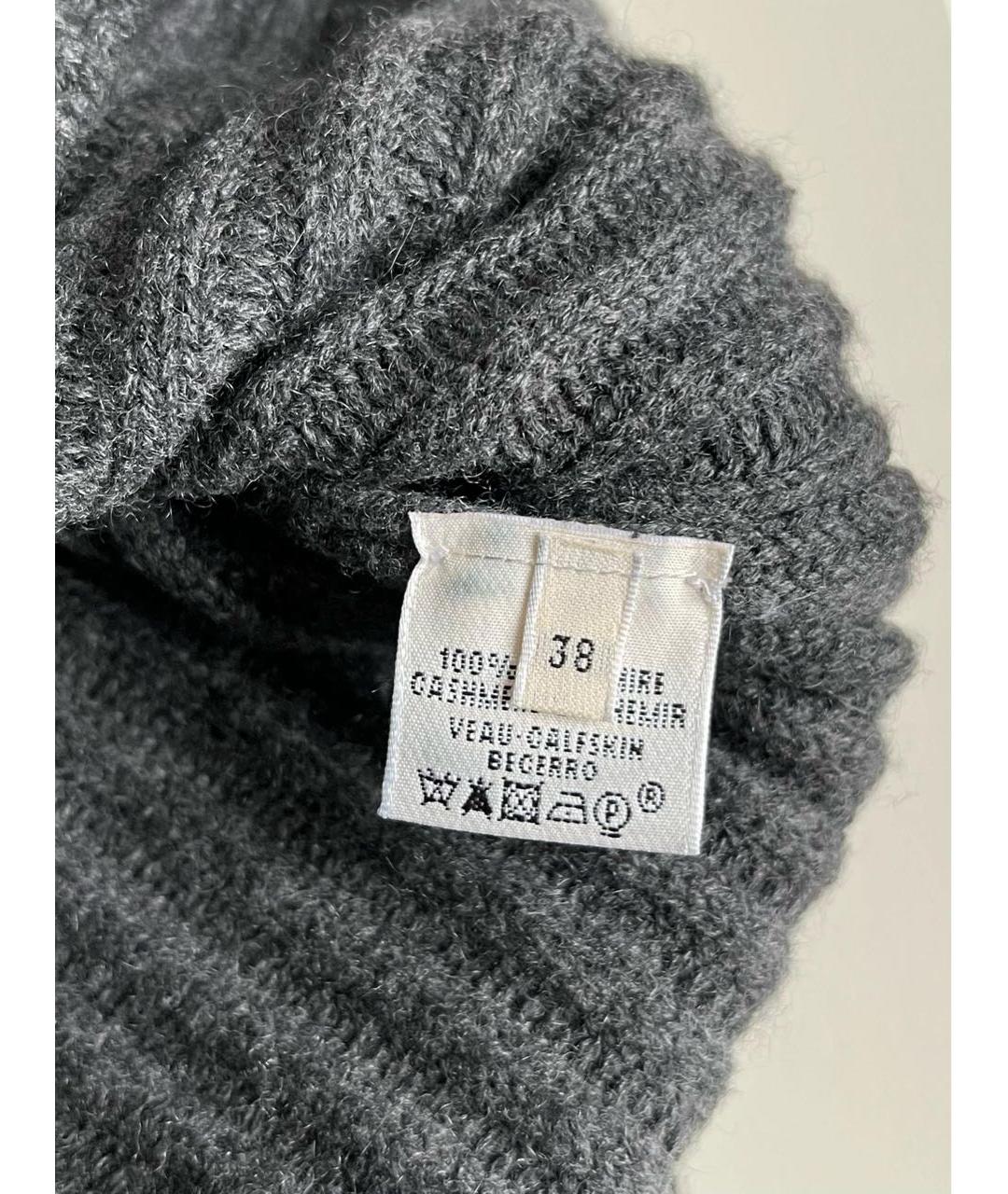 HERMES Антрацитовый кашемировый джемпер / свитер, фото 4