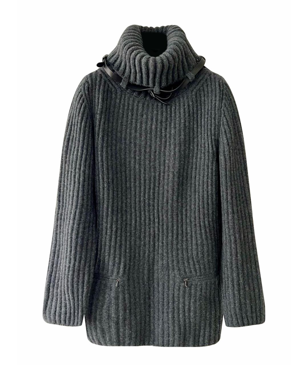 HERMES Антрацитовый кашемировый джемпер / свитер, фото 1