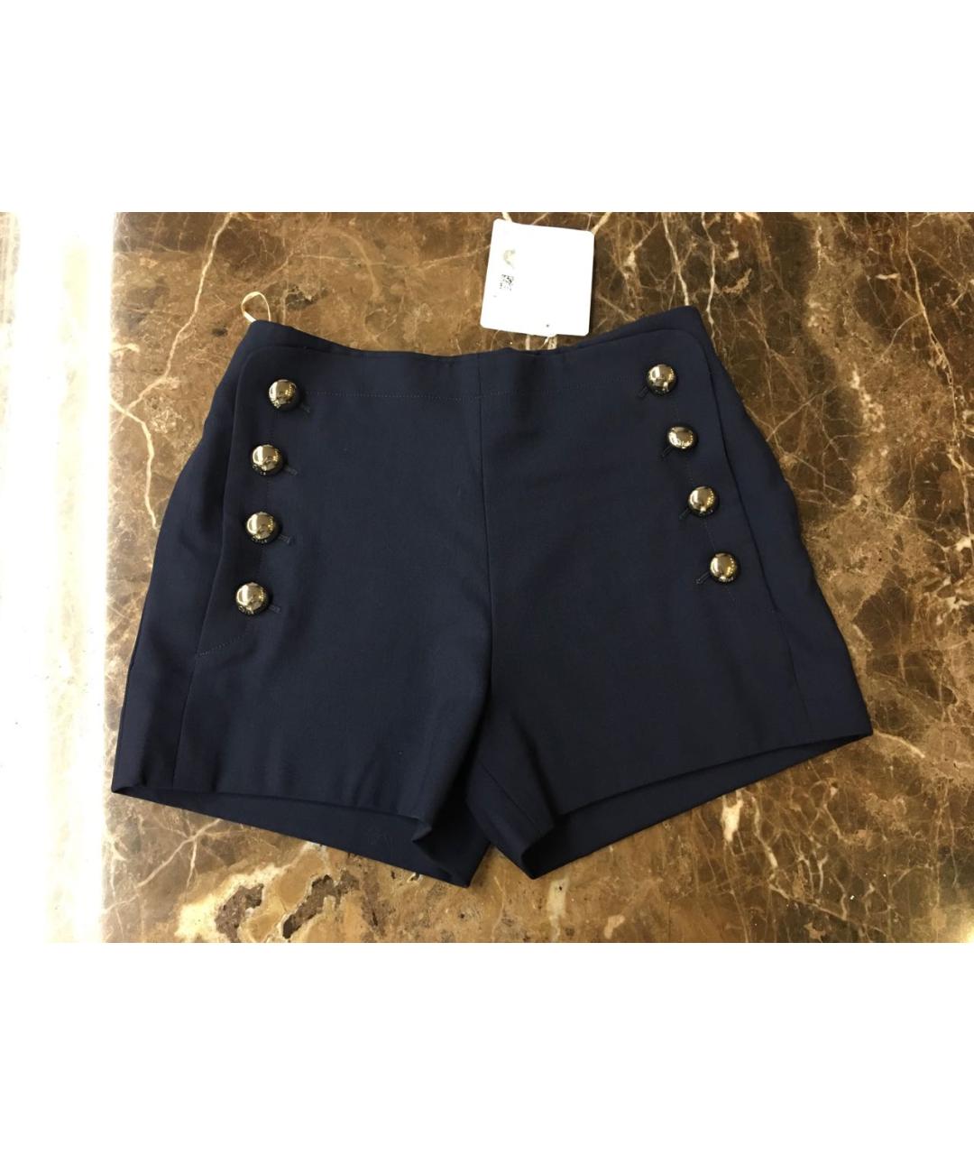 CHLOE Темно-синие шерстяные шорты, фото 6