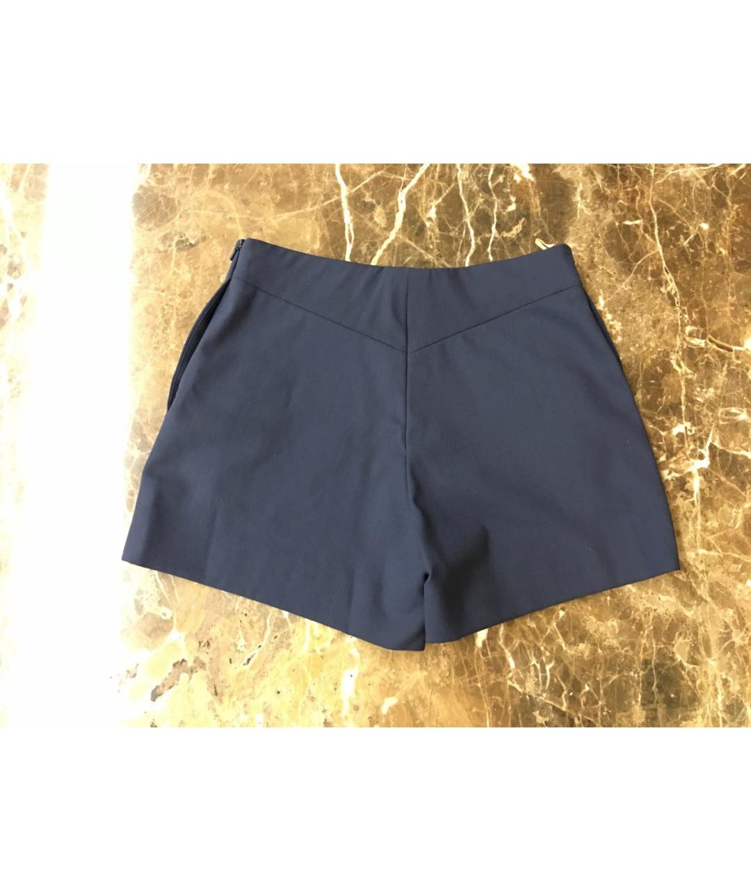 CHLOE Темно-синие шерстяные шорты, фото 2