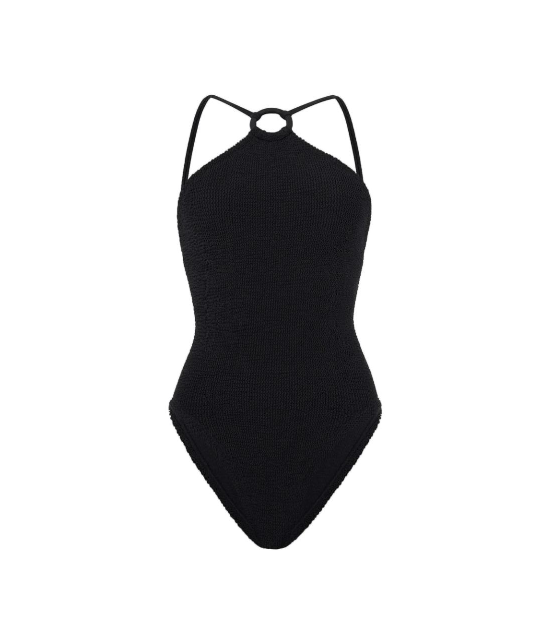 HUNZA G Черный полиамидовый купальник, фото 1